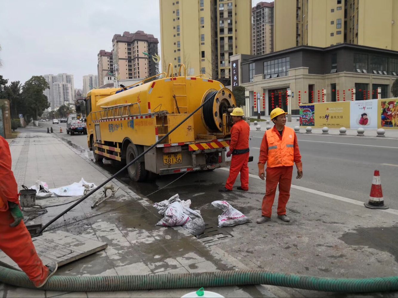 崆峒排污管道清淤-管道清洗